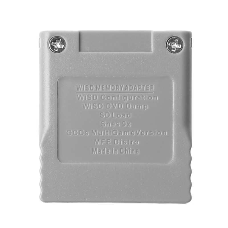 Atmiņas zibatmiņas karšu lasītāja pārveidotāja adapteris Nintendo konsolei WII/NGC SD
