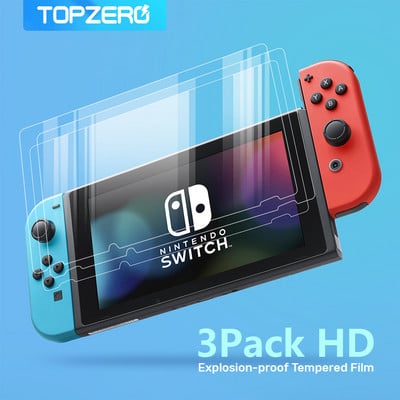 5PCS rūdīta stikla 0.3mm 9H HD ekrāna aizsargs Nintendo Switch Oled ekrāna aizsargs Nintendo Switch Lite aksesuāram