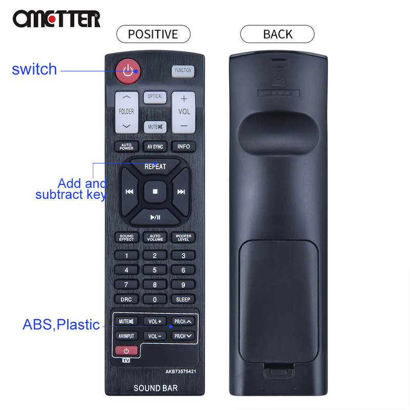 LG Soundbari kaugjuhtimispuldi jaoks AKB73575421 AKB73575401 NB4530B