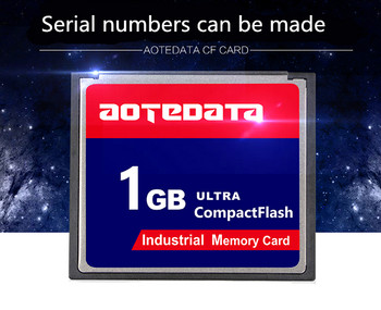 Разпродажба на AOTEDATA 133X Индустриална компактна флаш CF 128MB 256MB 512MB 1GB 2GB карта с памет за CNC IPC машина с цифрово управление
