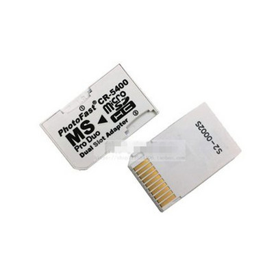 Безплатна доставка CR5400 двоен четец на карти Photofast CR5400 адаптер с двоен слот Micro SD TF карта към MS Memory Stick Pro Duo адаптер