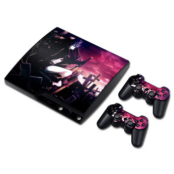 Vinyl Skin Sticker Protector για PS3 Slim και 2 χειριστήρια Wrap