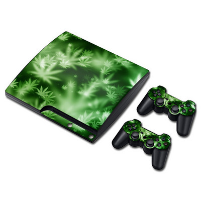 Protector autocolant din vinil pentru PS3 Slim și Wrap pentru 2 controlere