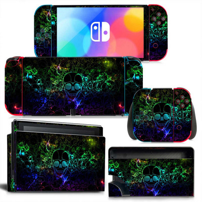 GAMEGENIXX Switch Oled Skin Skull Design Védő vinil matricaborító Nintendo Switch Oled konzolhoz