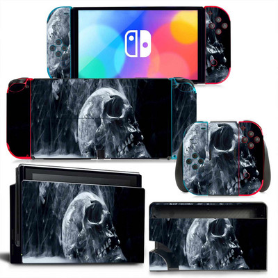 GAMEGENIXX Switch Oled Skin Skull Design Védő vinil matricaborító Nintendo Switch Oled konzolhoz