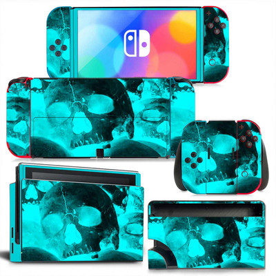 GAMEGENIXX Switch Oled Skin Skull Design Védő vinil matricaborító Nintendo Switch Oled konzolhoz