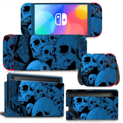 GAMEGENIXX Switch Oled Skin Skull Design Védő vinil matricaborító Nintendo Switch Oled konzolhoz