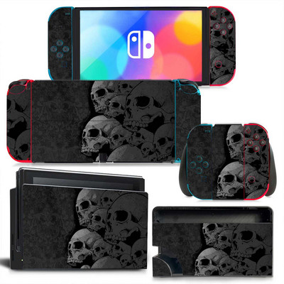 GAMEGENIXX Switch Oled Skin Skull Design Védő vinil matricaborító Nintendo Switch Oled konzolhoz
