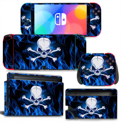 GAMEGENIXX Switch Oled Skin Skull Design Védő vinil matricaborító Nintendo Switch Oled konzolhoz