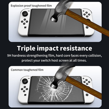 Φιλμ προστασίας οθόνης 2 τμχ για Nintendo Switch OLED Host Toughened Film Anti Fingerprint Screen Protection Film