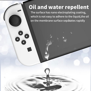 Φιλμ προστασίας οθόνης 2 τμχ για Nintendo Switch OLED Host Toughened Film Anti Fingerprint Screen Protection Film
