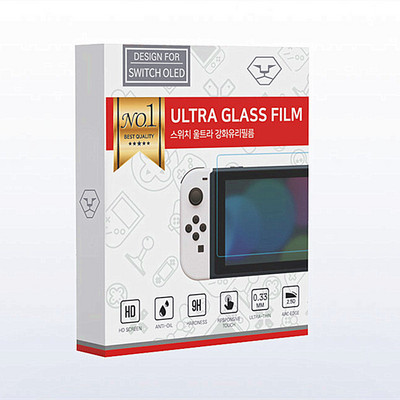 2PCS Zaštitna folija za zaslon za Nintendo Switch OLED Host Ojačana folija Zaštitna folija za ekran protiv otisaka prstiju