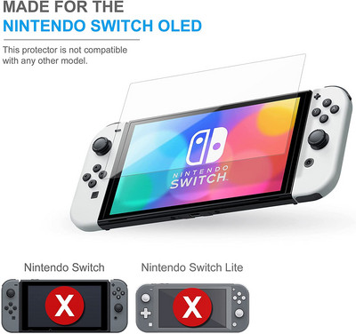 Разглобяема прозрачна дръжка Shell Host Защитна обвивка Защитно фолио за екран, подходящо за Nintendo Switch OLED Handle Host