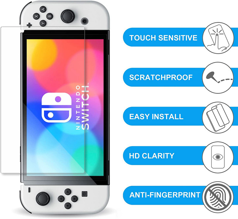 Odnímateľná priehľadná ochranná fólia na rukoväť, kryt hostiteľa, vhodná pre Nintendo Switch OLED Handle Host