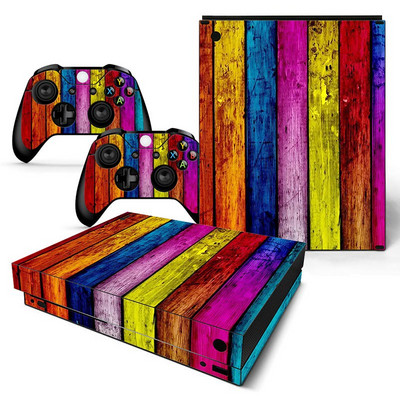 GAMEGENIXX Skin Sticker Lattice Design Védőmatrica levehető fedél Xbox One X konzolhoz és 2 kontrollerhez