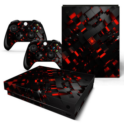 GAMEGENIXX Skin Sticker Lattice Design Védőmatrica levehető fedél Xbox One X konzolhoz és 2 kontrollerhez