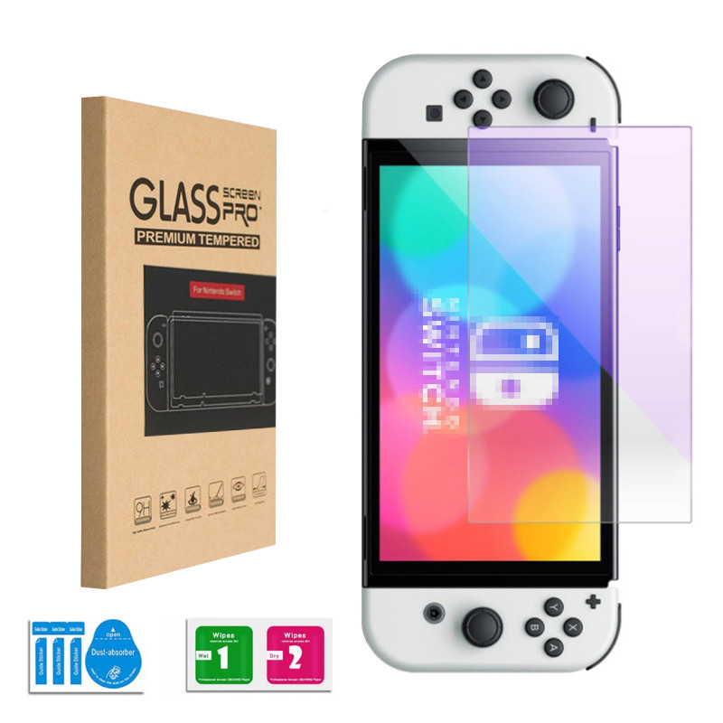 Switch Oled Tartozékok Edzett film HD Touch Ultra-vékony képernyőborító Repedésálló, vízálló karcolásgátló konzolvédő
