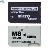 YuXi Adaptor single dual card de memorie Micro SD card la Memory Stick MS Pro Duo pentru Adaptor slot card PSP