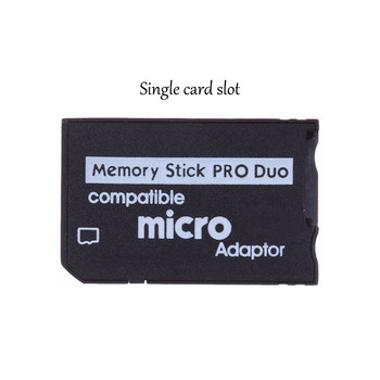 Προσαρμογέας μονής διπλής κάρτας μνήμης YuXi Κάρτα Micro SD σε Memory Stick MS Pro Duo για Προσαρμογέας υποδοχής κάρτας PSP