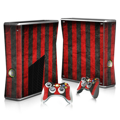 Autocolant din lemn din desene animate pentru consolă și autocolant pentru piele de controler 2 buc pentru Microsoft xbox 360 slim