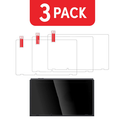 HD ekrano apsauginė plėvelė, skirta Nintendo OLED Nintend Lit NintendoLite Nintend Switch priedai Nebraižantis grūdinto stiklo dangtelis