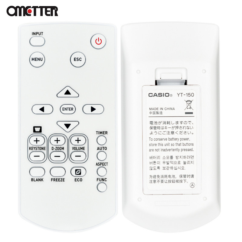 Nou-nouț YT-150 pentru telecomandă pentru proiector Casio YT-140 YT-151 XJ-V1 XJ-V2