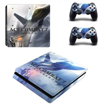 Ace Combat 7 Skies Unknown PS4 Slim Skin Sticker Vinyl for PlayStation 4 Console and Controllers PS4 Slim Skin Stickers Decal