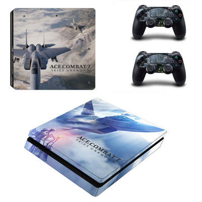 Ace Combat 7 Skies Ismeretlen PS4 Slim Skin matrica bakelit PlayStation 4 konzolhoz és kontrollerekhez PS4 Slim Skin matricák matrica