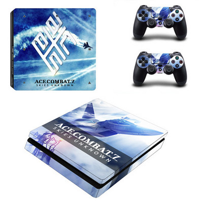 Ace Combat 7 Skies Unknown PS4 Slim Skin Sticker Vinyl for PlayStation 4 Console and Controllers PS4 Slim Skin Stickers Decal