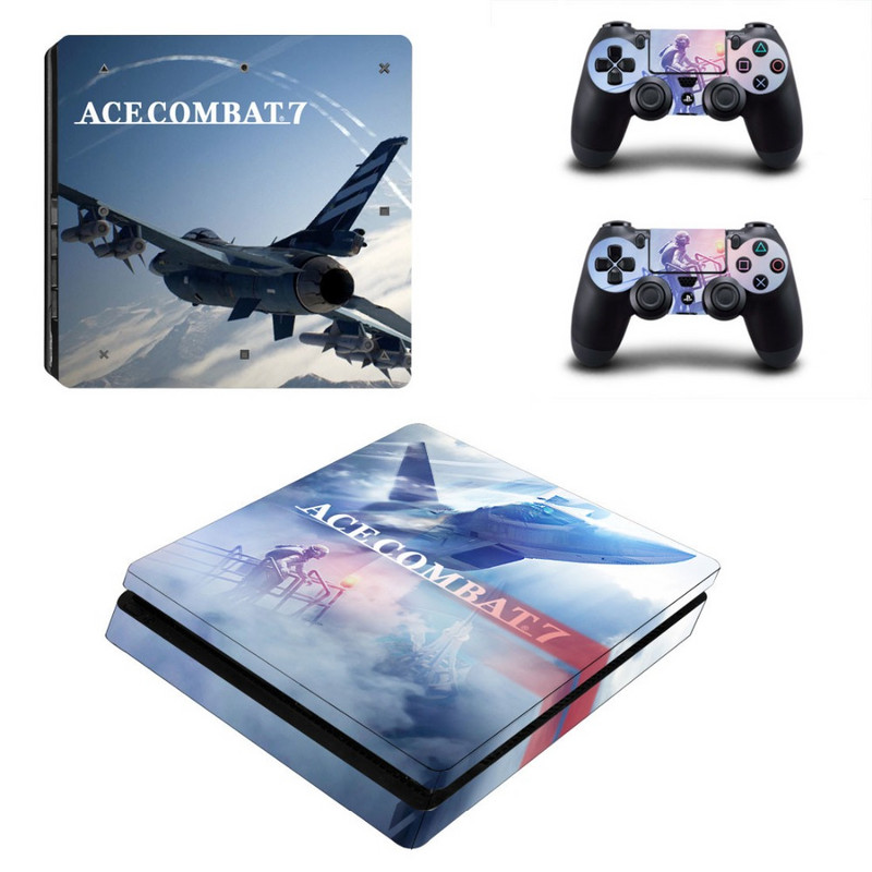 Ace Combat 7 Skies Unknown PS4 Slim Skin lipdukas, skirtas PlayStation 4 konsolei ir valdikliams PS4 plonos odos lipdukų lipdukas