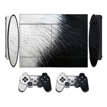 Винилов стикер за кожа с животински шарки, протектор за Sony PS3 Super Slim и 2 контролера Стикери за кожи