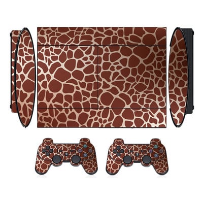 Zaštitna vinilna naljepnica sa životinjskim uzorkom za Sony PS3 Super Slim i naljepnice s maskama za 2 kontrolera