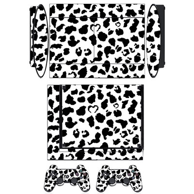 Zaštitna vinilna naljepnica sa životinjskim uzorkom za Sony PS3 Super Slim i naljepnice s maskama za 2 kontrolera