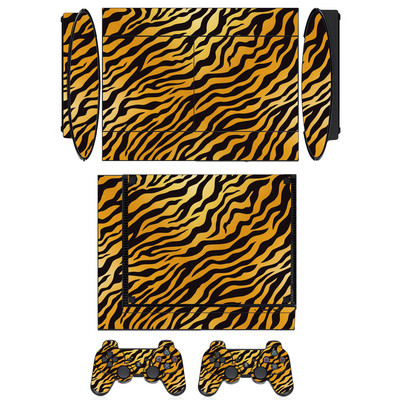 Zaštitna vinilna naljepnica sa životinjskim uzorkom za Sony PS3 Super Slim i naljepnice s maskama za 2 kontrolera