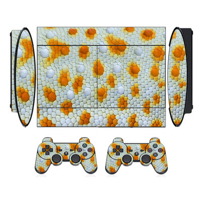 Zaštitna vinilna naljepnica sa životinjskim uzorkom za Sony PS3 Super Slim i naljepnice s maskama za 2 kontrolera