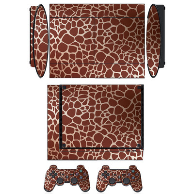 Zaštitna vinilna naljepnica sa životinjskim uzorkom za Sony PS3 Super Slim i naljepnice s maskama za 2 kontrolera