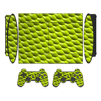 Zaštitna vinilna naljepnica sa životinjskim uzorkom za Sony PS3 Super Slim i naljepnice s maskama za 2 kontrolera