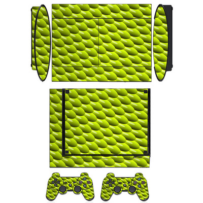 Zaštitna vinilna naljepnica sa životinjskim uzorkom za Sony PS3 Super Slim i naljepnice s maskama za 2 kontrolera