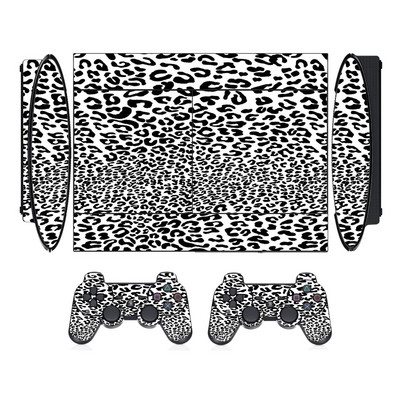 Zaštitna vinilna naljepnica sa životinjskim uzorkom za Sony PS3 Super Slim i naljepnice s maskama za 2 kontrolera
