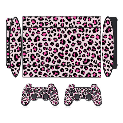 Zaštitna vinilna naljepnica sa životinjskim uzorkom za Sony PS3 Super Slim i naljepnice s maskama za 2 kontrolera