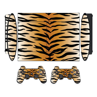 Zaštitna vinilna naljepnica sa životinjskim uzorkom za Sony PS3 Super Slim i naljepnice s maskama za 2 kontrolera