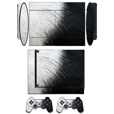 Zaštitna vinilna naljepnica sa životinjskim uzorkom za Sony PS3 Super Slim i naljepnice s maskama za 2 kontrolera