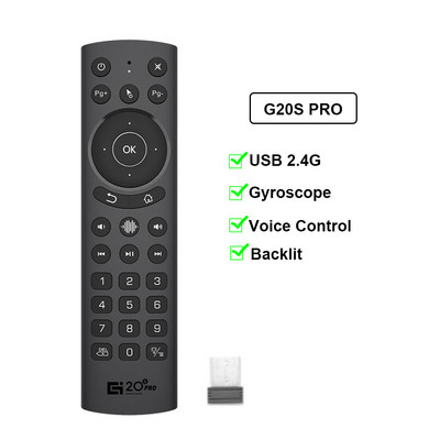 G20S PRO daljinski upravljač Infracrveni 2.4G bežični gumbi s pozadinskim osvjetljenjem Air Mouse BT 5.0 G20BTS Plus daljinski upravljač za Android TV BOX