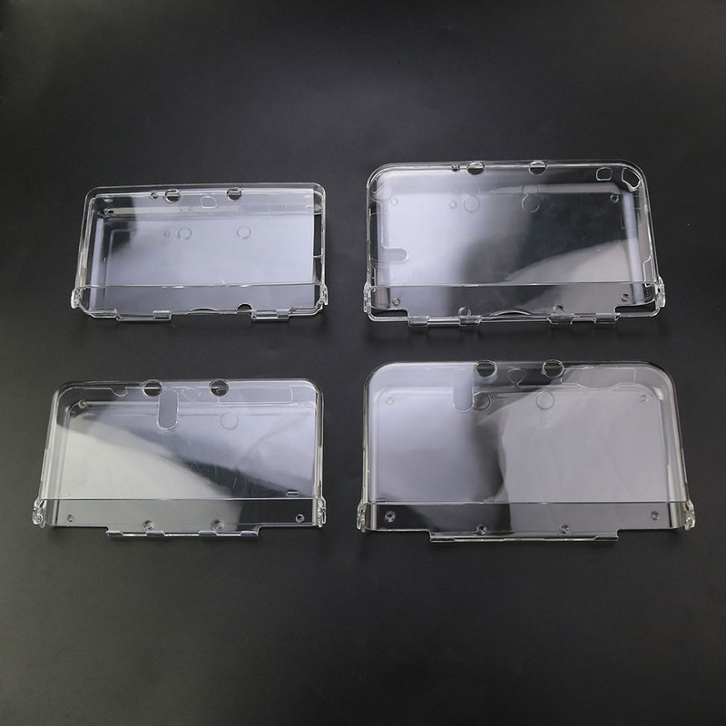 JCD lielapjoma plastmasas caurspīdīga kristāla aizsargājoša cieta apvalka apvalka apvalks 3DS jaunai 3DS XL LL NDSL NDSI XL LL konsolei