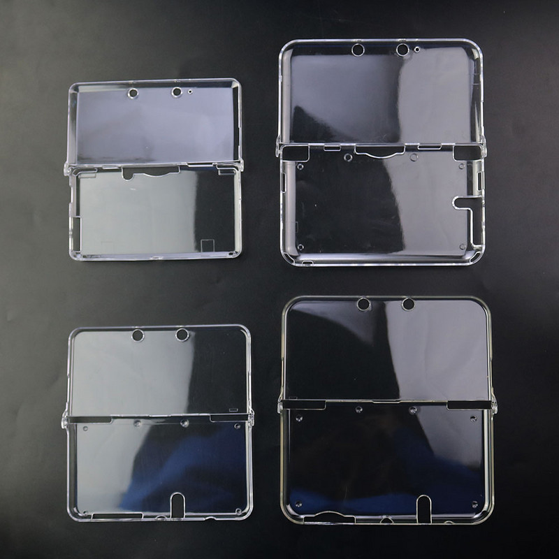 JCD lielapjoma plastmasas caurspīdīga kristāla aizsargājoša cieta apvalka apvalka apvalks 3DS jaunai 3DS XL LL NDSL NDSI XL LL konsolei