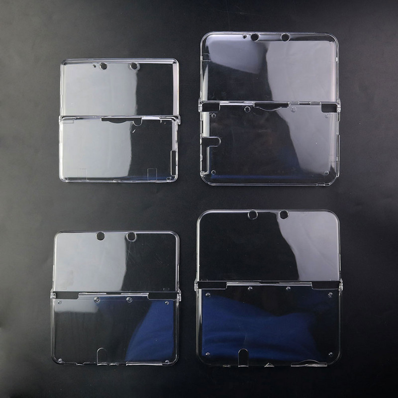 JCD lielapjoma plastmasas caurspīdīga kristāla aizsargājoša cieta apvalka apvalka apvalks 3DS jaunai 3DS XL LL NDSL NDSI XL LL konsolei