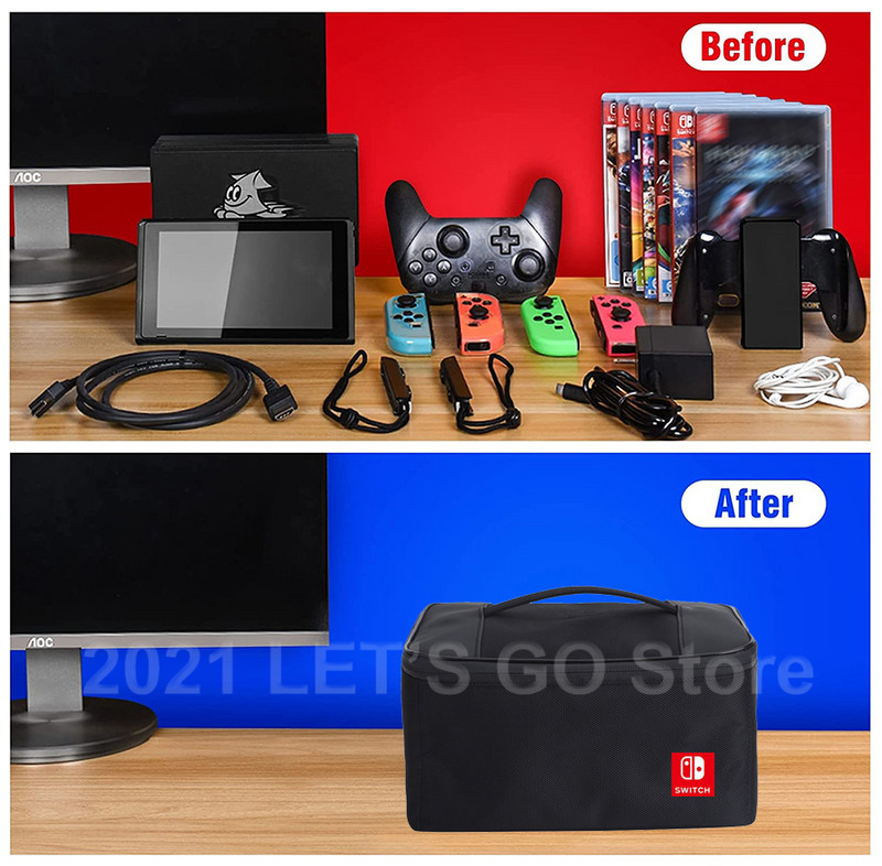 Nintend Switch / OLED putna torbica, prijenosna torba za pohranu poruka za Nintendo Switch / OLED konzolu, dodaci za igre