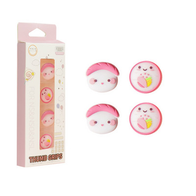 Jauns mīksts silikona sviras futrālis Joycon kursorsviras vāciņš Nintendo slēdzim Oled NS Lite Joy-con kontrollera īkšķa sviras roktura vāciņš