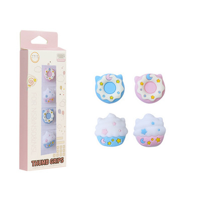 Jauns mīksts silikona sviras futrālis Joycon kursorsviras vāciņš Nintendo slēdzim Oled NS Lite Joy-con kontrollera īkšķa sviras roktura vāciņš