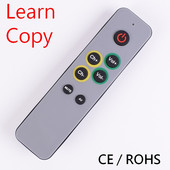 7 veľkých tlačidiel, diaľkové ovládanie, klonovanie, kopírovanie kódu z pôvodného ovládača, diaľkového ovládača TV, VCR, STB, DVD, DVB, TV-BOX pre starších ľudí